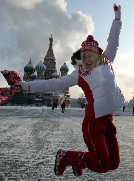 Sulla Piazza Rossa di Mosca nel 2010 (Afp)